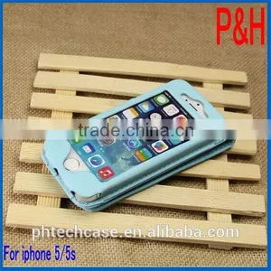 Hot Products Leather Case for Iphone 5. Leather Cheap Mobile Phone Case thumbnail-4