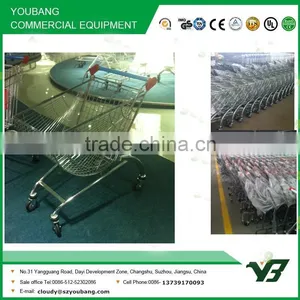 80L Round Basket Shopping Trolley thumbnail-1