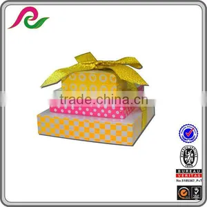 Tower Shape Paper Cube With Silk Ribbon by Shrink Film Memo Pad thumbnail-1