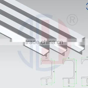 G Shaped Handle Aluminum Profile With Anodized Aluminum and Brushed Aluminum Profile for Kitchen Cabinets thumbnail-3