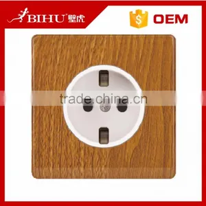 High Fashion Wood Grain Switch Socket With Neon for UK, Universal, 2 Pin and 3 Pin thumbnail-3