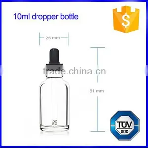 Transparent 10ml Glass Dropper Bottle With Childproof Cap Supplier's Choice thumbnail-3