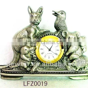 Bronze Animal Metal Clock Craft LFZ0019 thumbnail-1