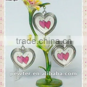 Colorful Flower Photo Frame With Heart-Shaped thumbnail-1