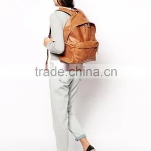 Tan Color Cross Body Leather Bag thumbnail-3
