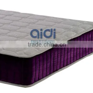 Royal Queen Size 100% Natural Latex Foam Pocket Spring Wedding Mattress AC-1408 thumbnail-4