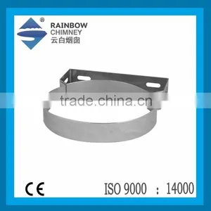 CE Chimney Stainless Steel Flue Pipe Accessories Stove Wall Bracket Flue Pipe Fittings Flue Kits thumbnail-1