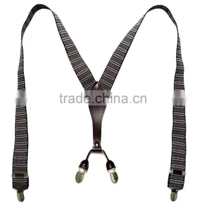Leather Suspenders High Qualiy Man Braces thumbnail-1