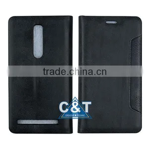 C&T Luxury Leather Flip Cover for Sony Xperia m4 Aqua thumbnail-6