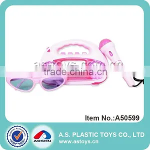 Novelty Battery Plastic Pink Kids CD Player thumbnail-1