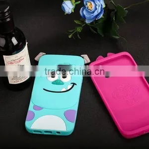 Cute Animal 3D Cartoon Silicone Case Cover For Samsung Galaxy S7 / S7 Edge Sulley/Cat/Tiger Soft Cover thumbnail-2