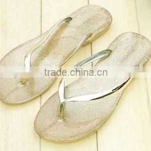 2015 Fashion Crystal Slipper Flat Bottom Beach Slippers Wholesale thumbnail-3