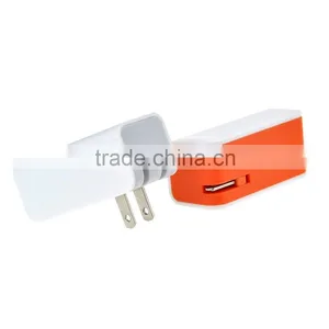 Portable Dual Usb Home Travel Charger us Plug for Iphone, Ipad, Samsung and Tablet thumbnail-2