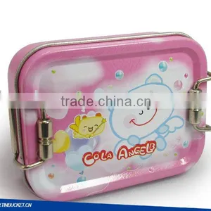Pink Girl Tin Little Gift Pen Toy Pick up Box thumbnail-1