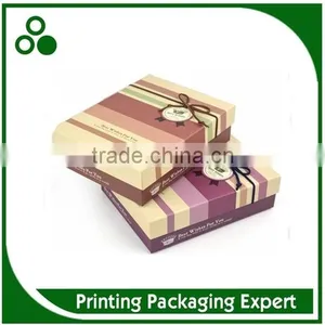 CUSTOM HANDMADE RECYCLED RECTANGLE DECORATIVE CARDBOARD PACKAGING GIFT PAPER BOX WITH ROPE CLOSURE thumbnail-1