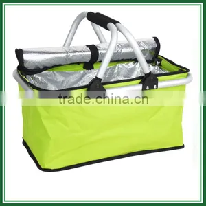 High Quality Insulated Cooler Foldable Picnic Basket thumbnail-1