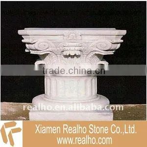White Marble Pillar Cap thumbnail-1