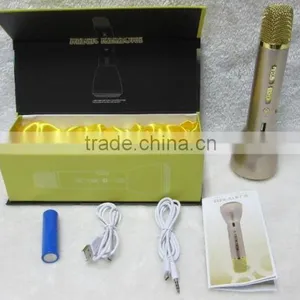 New Wholesale Professional Wireless Speaker USB Karaoke Microphone With Bluetooth thumbnail-5