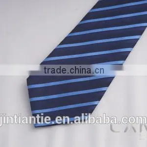 2016 Hot Selling Navy Blue Striped Mens Silk Ties With Custom Logo thumbnail-5