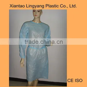 Blue PP With PE Coated Surgical Gown Elastic Cuffs thumbnail-1