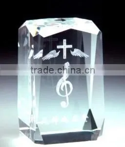 2016 Personal Design Block Shape Crystal Paperweight thumbnail-1