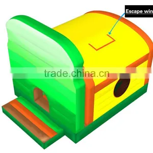 Funny Commercial Inflatable Jungle Bounce House, Air Bouncer Inflatable Trampoline thumbnail-2