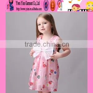 2016 New Designs Embroidered Fashion Kids Girls Dresses Princess Flower Baby Kids Party Dresses Wholesale thumbnail-4