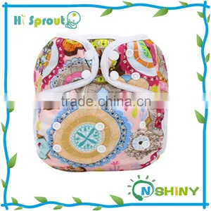 Reusable and Washable Baby Nappy Printed Cloth Diapers thumbnail-1