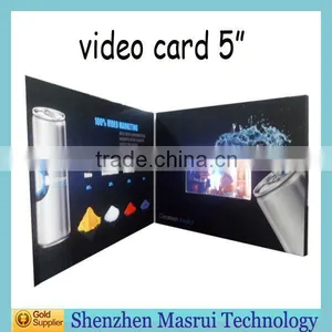 Custom Printing 2.4-10.1" LCD Video Greeting Card / Invitation Card With High Quality thumbnail-1
