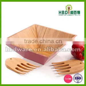 Colored Wooden Salad Bowl for Sale thumbnail-2