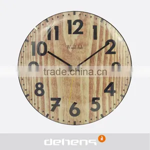DEHENG Lighter Wood Color Wall Clock thumbnail-1