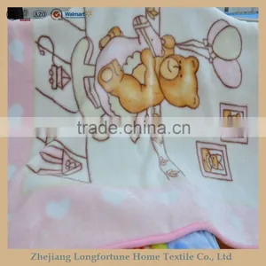 Yiwu China Suppliers Longfortune 100% Polyester Wholesale Thermal Protection Container Home Cuddly Fleece Baby Blanket thumbnail-4
