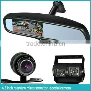 4.3 Inch Rearview Mirror With Car Camera thumbnail-1