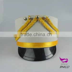 White Musical Playing Cap Top Hat Hard Hat thumbnail-1