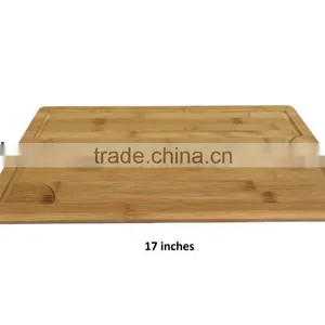 Large Bamboo Cutting Board With Groove thumbnail-2