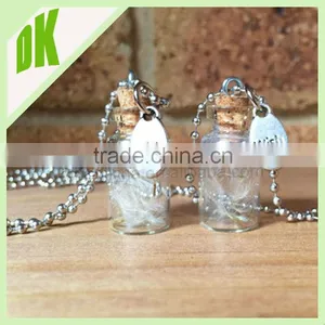 Clear Glass Bottles With Corks,Glass Jar  Glass-Bottle -Necklaces-with Cork Stopper // Mini Empty Small Glass Bottles With Lids thumbnail-5