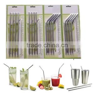 Cleaning Brush Straws Set Retail Packing 4+1 Kit Fits 304 Stainless Steel Straw Metal Drinking Straw thumbnail-2