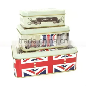 High End Printed Rectangular Cookie Gift Tin Can thumbnail-2