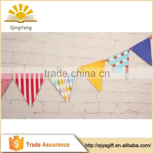Best Selling Various Colors of Party String Triangle Banner Party Supplies thumbnail-1