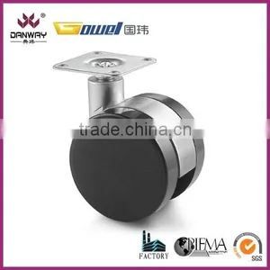 Top- Plate Flat Office Chair Casters DWG-M002 thumbnail-1