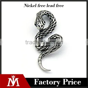 Mens Gothic Snake Pendant Fancy Titanium Steel Pendant Punk Style Jewelry thumbnail-1