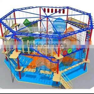 Indoor Jungle Gym Playground, Challenging Equipment Climbing Nets thumbnail-5