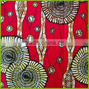 Africa Waxed Printed Cotton Fabric for Clothing thumbnail-2