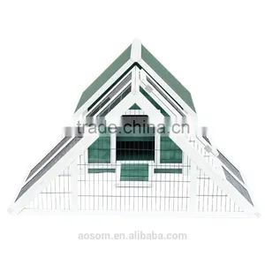 Pawhut Chicken Rabbit Cage Coop Deluxe Large Nesting Box Run Outdoor thumbnail-4