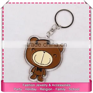 Make Acrylic Bear Keychains, Low Price Printed Acrylic Keychain thumbnail-1