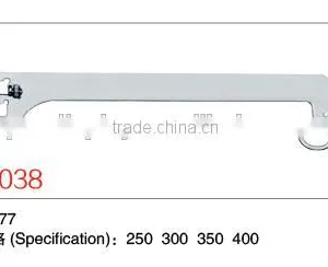 Chrome Slatwall Hanging Shelf Brackets thumbnail-3