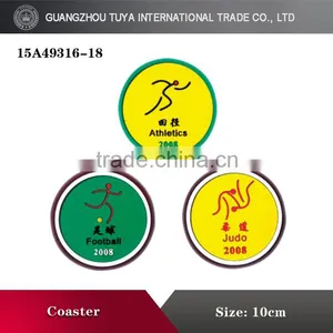 Custom Sporting Events Pattern Round Baby Silicone Coaster thumbnail-1