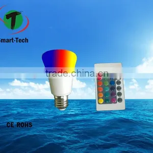 Energy Saving E27 3W RGB LED Bulb Lamp Light 16 Color Changing + IR Remote thumbnail-3