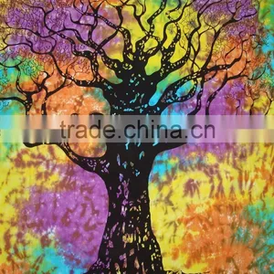 Tree of Life Bohemian Wall Tapestries Ombre Hippie Indian Mandala Tapestry thumbnail-6