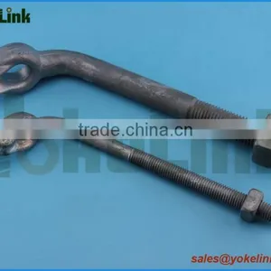 Hot Dip Galvanized Angle Thimbleye Bolt per ASTM A153 thumbnail-3
